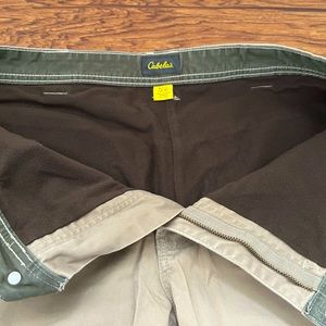 Cabelas Men’s Tan Khaki Pants. Waist 36. Length 32